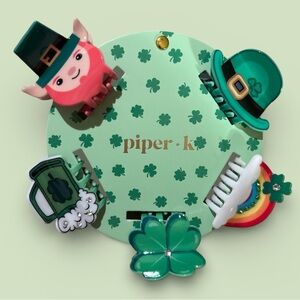 Piper K St. Patrick's Day Hair Clips Set of 5 NWT